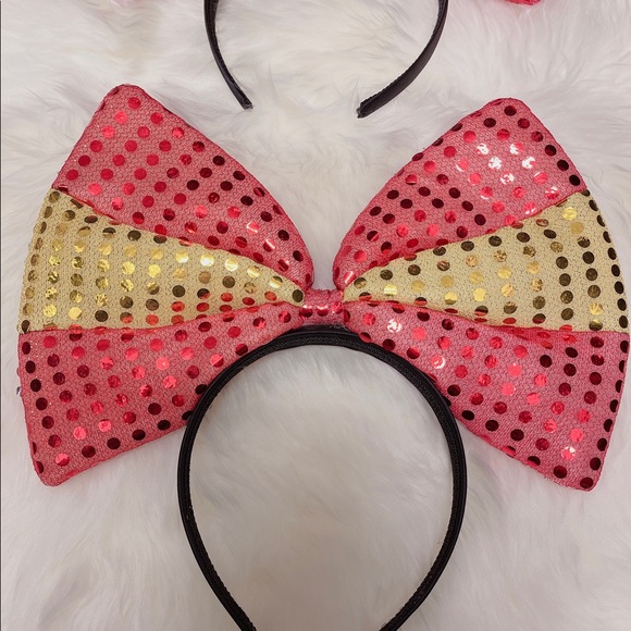 New Sequined Bow ear headbands Set - Picture 4 of 5